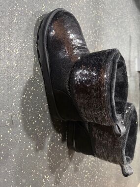 UGG Black Sequin Short Winter Boots